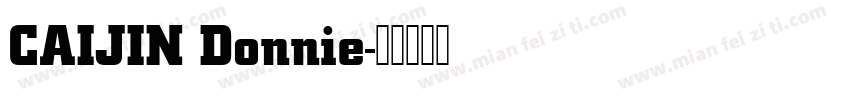 CAIJIN Donnie字体转换